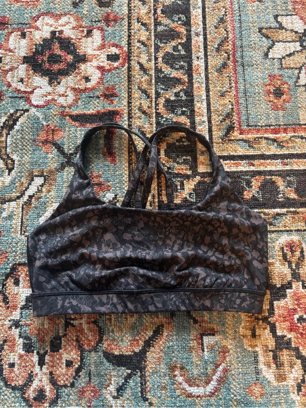 Lululemon Energy Bra Medium Support - Size 8, Wild Thing Camo Brown Earth Multi